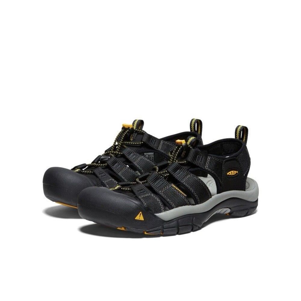 New Keen Men Newport H2 Sandal Black 9.5 Water Hiking Boating Arch Support Comfy - Picture 3 of 16